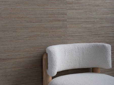 Woven Two Tone  Grasscloth Wallpaper in Steel Online Hot Sale