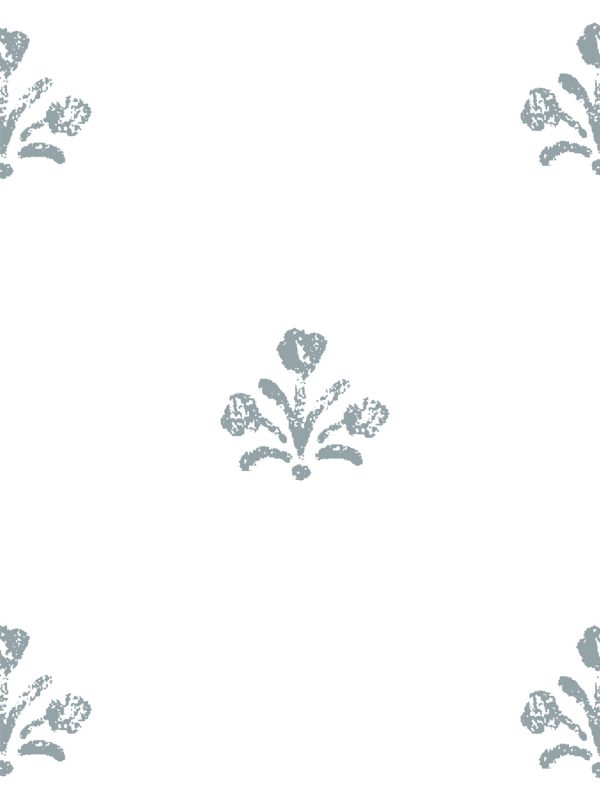 Bennett Large  Wallpaper by Sugar Paper - Harbor on White For Sale