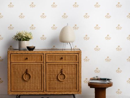 Bennett Large  Wallpaper by Sugar Paper - Honeycomb on White Supply