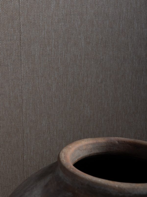 Stitch Two Tone  Grasscloth Wallpaper in Antrasite Pepper Online now