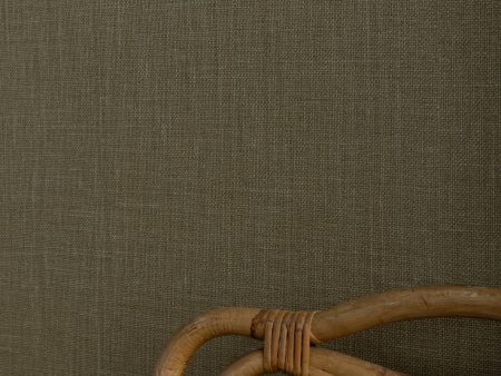 Burlap  Grasscloth Wallpaper in Matcha Sale