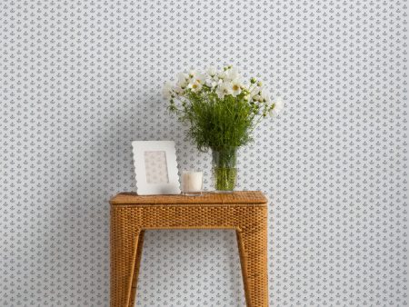 Bennett Petite (White Ground)  Wallpaper by Sugar Paper - Ocean Sale