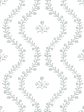 Bennett Vine (White Ground)  Wallpaper by Sugar Paper - Silver Sage Online Hot Sale