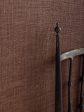 Burlap  Grasscloth Wallpaper in Chestnut Hot on Sale