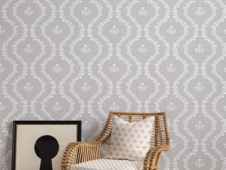 Bennett Vine  Wallpaper by Sugar Paper - Stone Sale