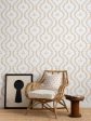 Bennett Vine (White Ground)  Wallpaper by Sugar Paper - Honeycomb Sale