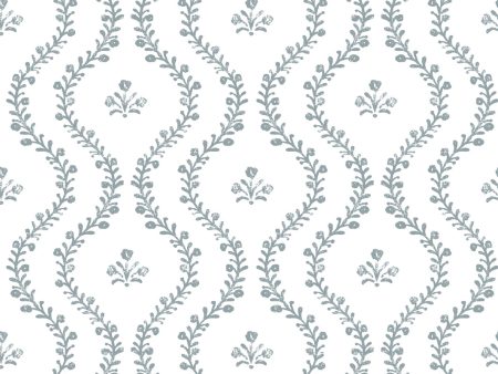 Bennett Vine (White Ground)  Wallpaper by Sugar Paper - Harbor Online