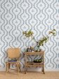 Bennett Vine (White Ground)  Wallpaper by Sugar Paper - Harbor Online