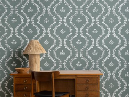 Bennett Vine  Wallpaper by Sugar Paper - Forest For Sale