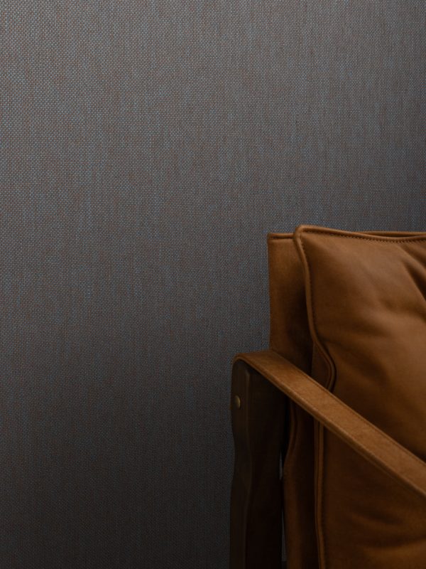 Stitch Two Tone  Grasscloth Wallpaper in Smoke Blue Sale