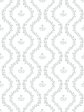 Bennett Vine (White Ground)  Wallpaper by Sugar Paper - Silver Sage Online Hot Sale