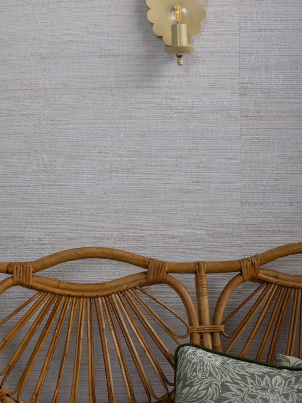 Woven Solid  Grasscloth Wallpaper in Oat Cheap