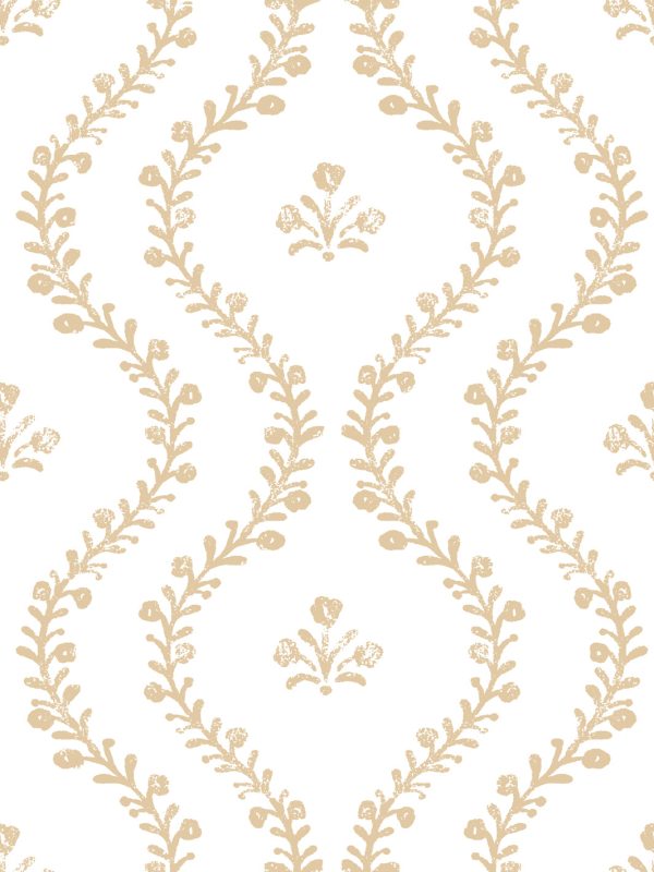 Bennett Vine (White Ground)  Wallpaper by Sugar Paper - Honeycomb Sale