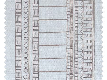 Doodle Stripe  Linen Fabric by Nathan Turner - Neutral For Cheap