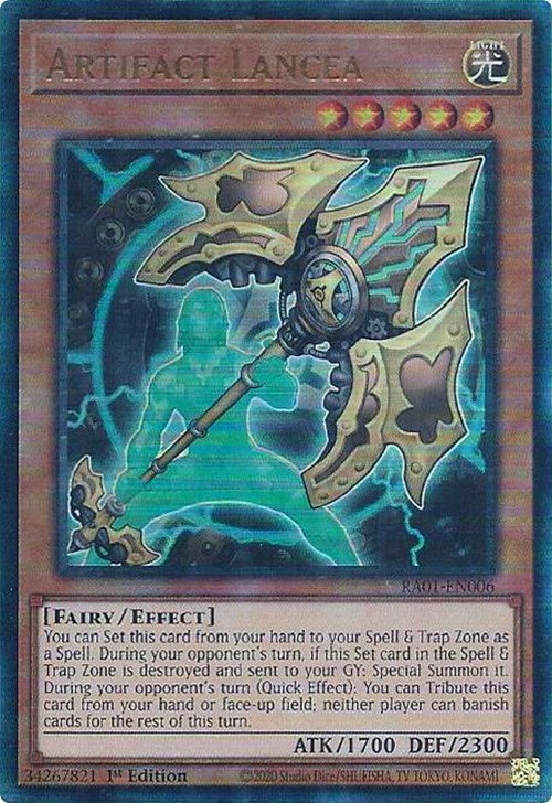 Artifact Lancea [RA01-EN006] Prismatic Ultimate Rare Online Hot Sale