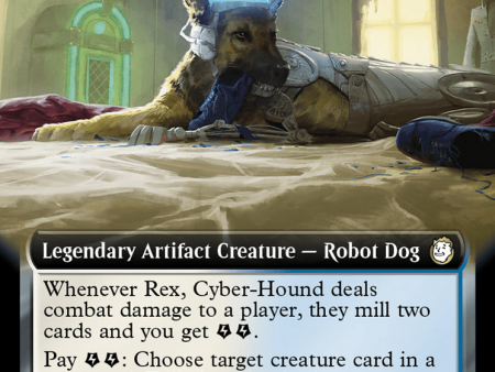 Rex, Cyber-Hound (Extended Art) (Surge Foil) [Fallout] For Discount