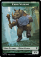 Thopter    Rhino Warrior Double-Sided Token [Murders at Karlov Manor Commander Tokens] on Sale