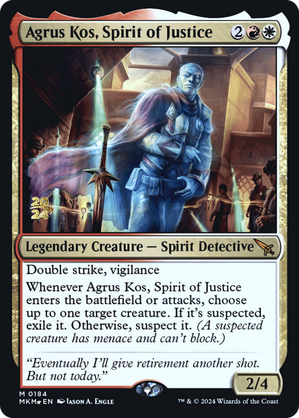 Agrus Kos, Spirit of Justice [Murders at Karlov Manor Prerelease Promos] Supply