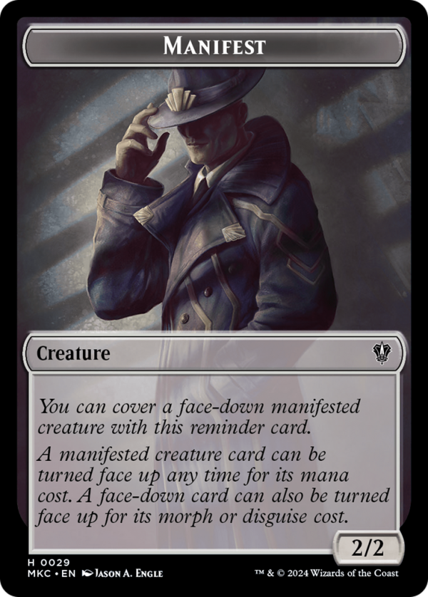 Saproling    Manifest Double-Sided Token [Murders at Karlov Manor Commander Tokens] Fashion