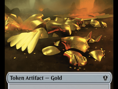 Gold    Treasure Double-Sided Token [Murders at Karlov Manor Commander Tokens] Online Sale