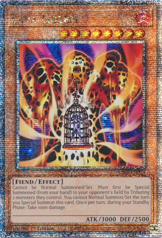 Lava Golem [RA01-EN001] Quarter Century Secret Rare For Sale