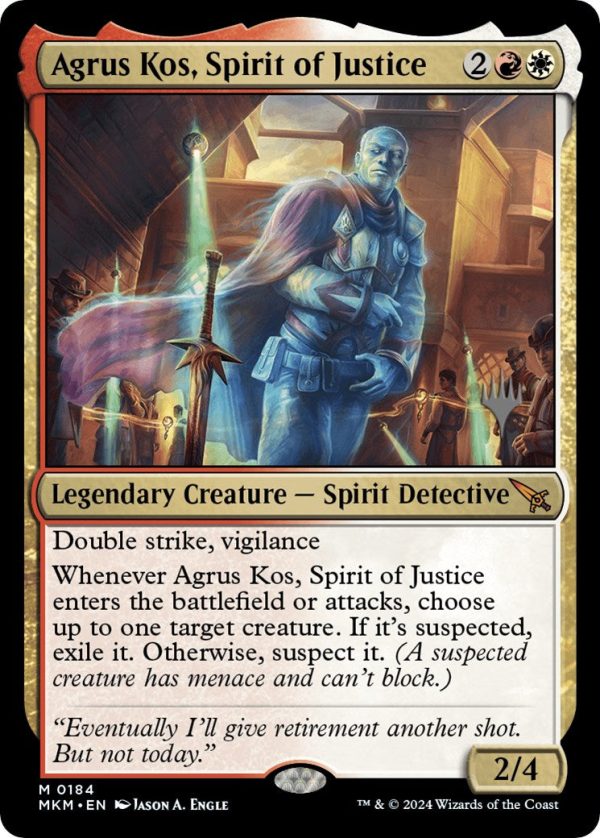 Agrus Kos, Spirit of Justice (Promo Pack) [Murders at Karlov Manor Promos] Discount