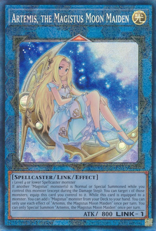 Artemis, the Magistus Moon Maiden [RA01-EN049] Prismatic Collector s Rare Fashion